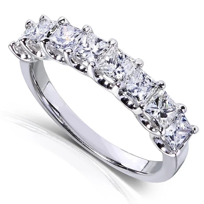 1 1/2ct.tw Eight-Stone Princess Diamond Band