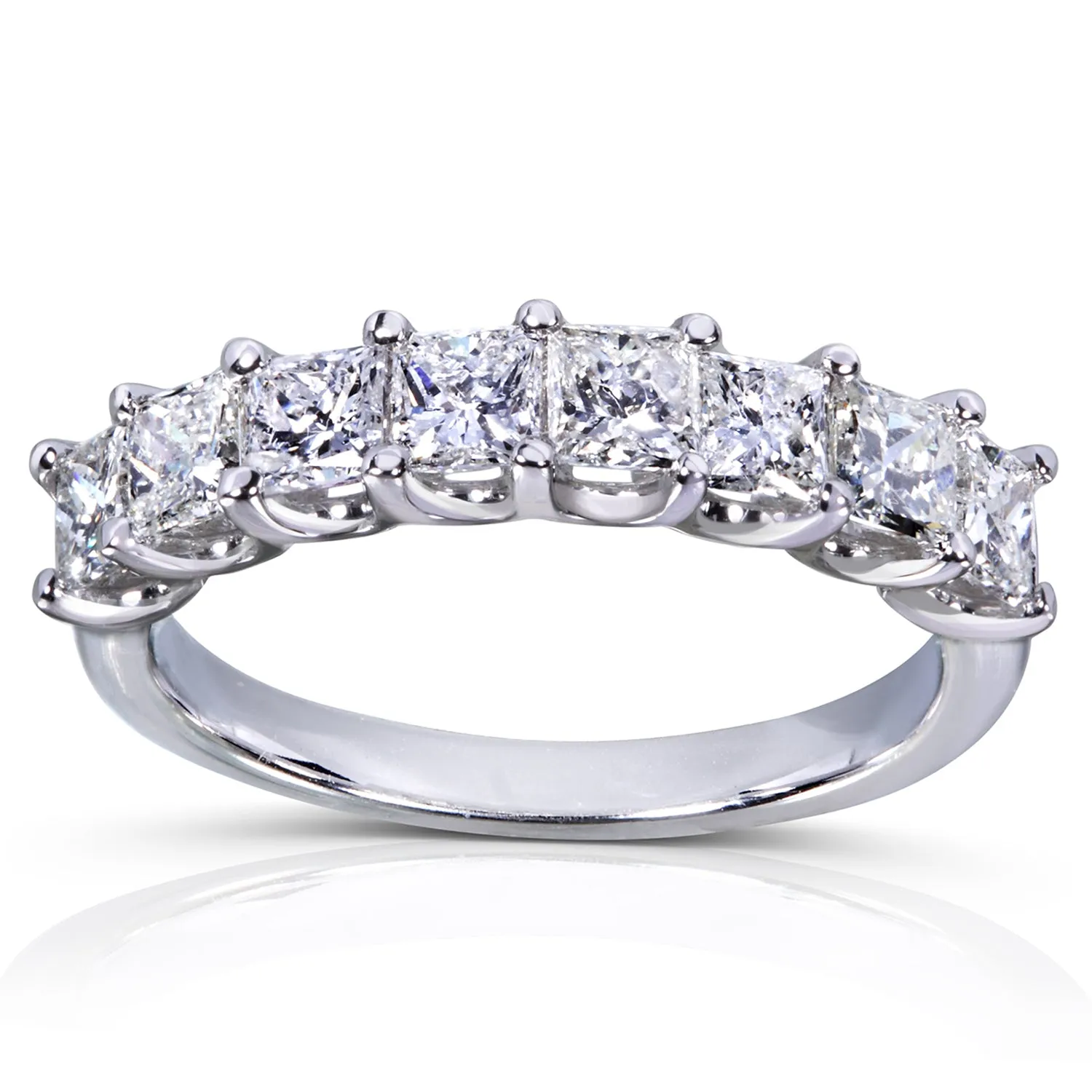 1 1/2ct.tw Eight-Stone Princess Diamond Band