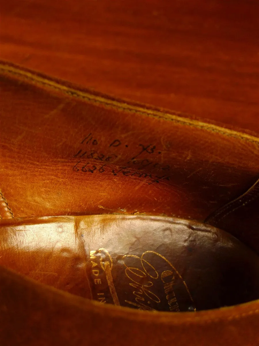 24/0809 vintage church's tan brown suede derby shoe UK11 narrow fitting