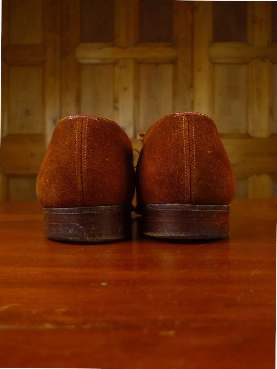 24/0809 vintage church's tan brown suede derby shoe UK11 narrow fitting