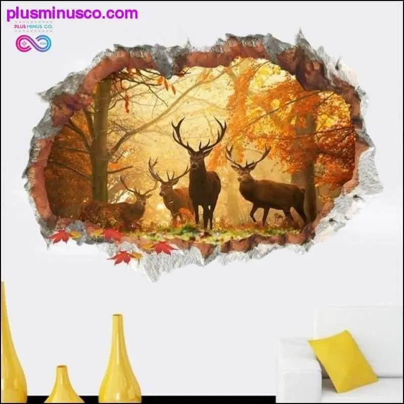 3D Broken Wall Hole Wall Stickers For Home and Office