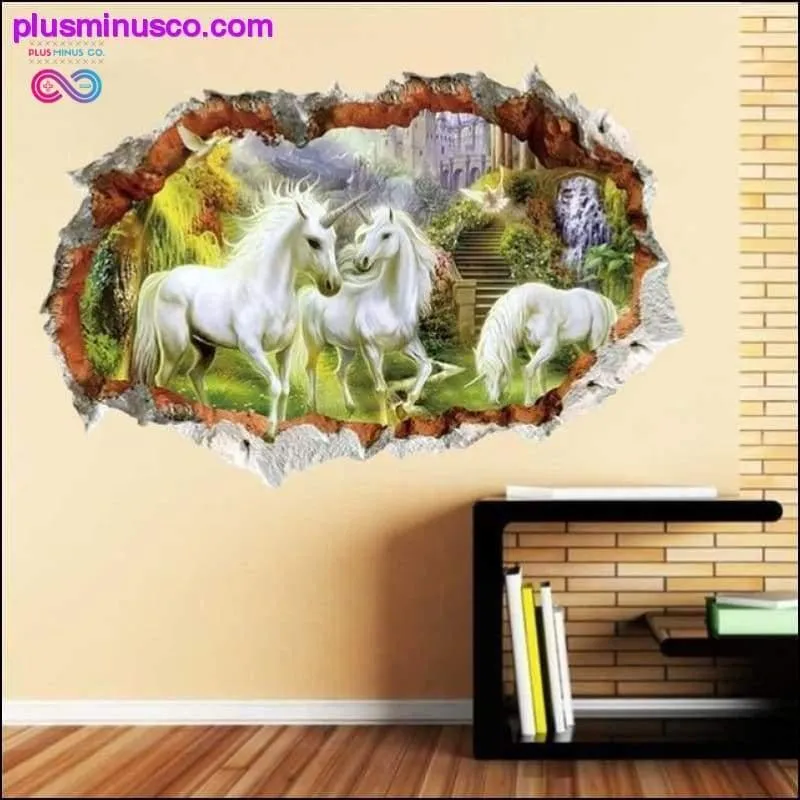 3D Broken Wall Hole Wall Stickers For Home and Office