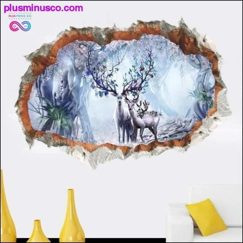 3D Broken Wall Hole Wall Stickers For Home and Office