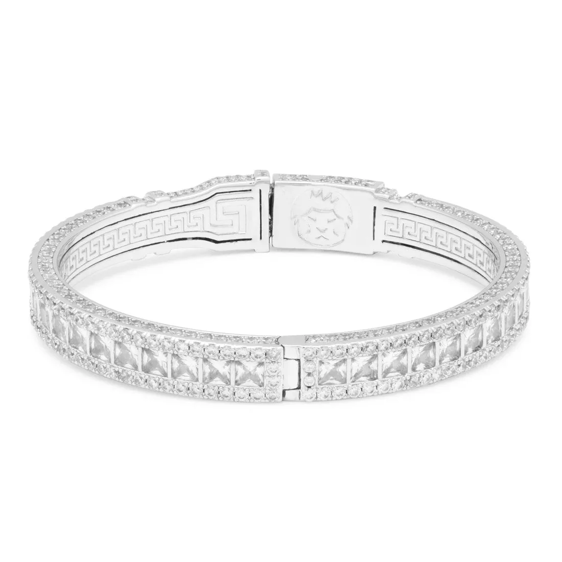 8mm Princess Cut Bangle Bracelet