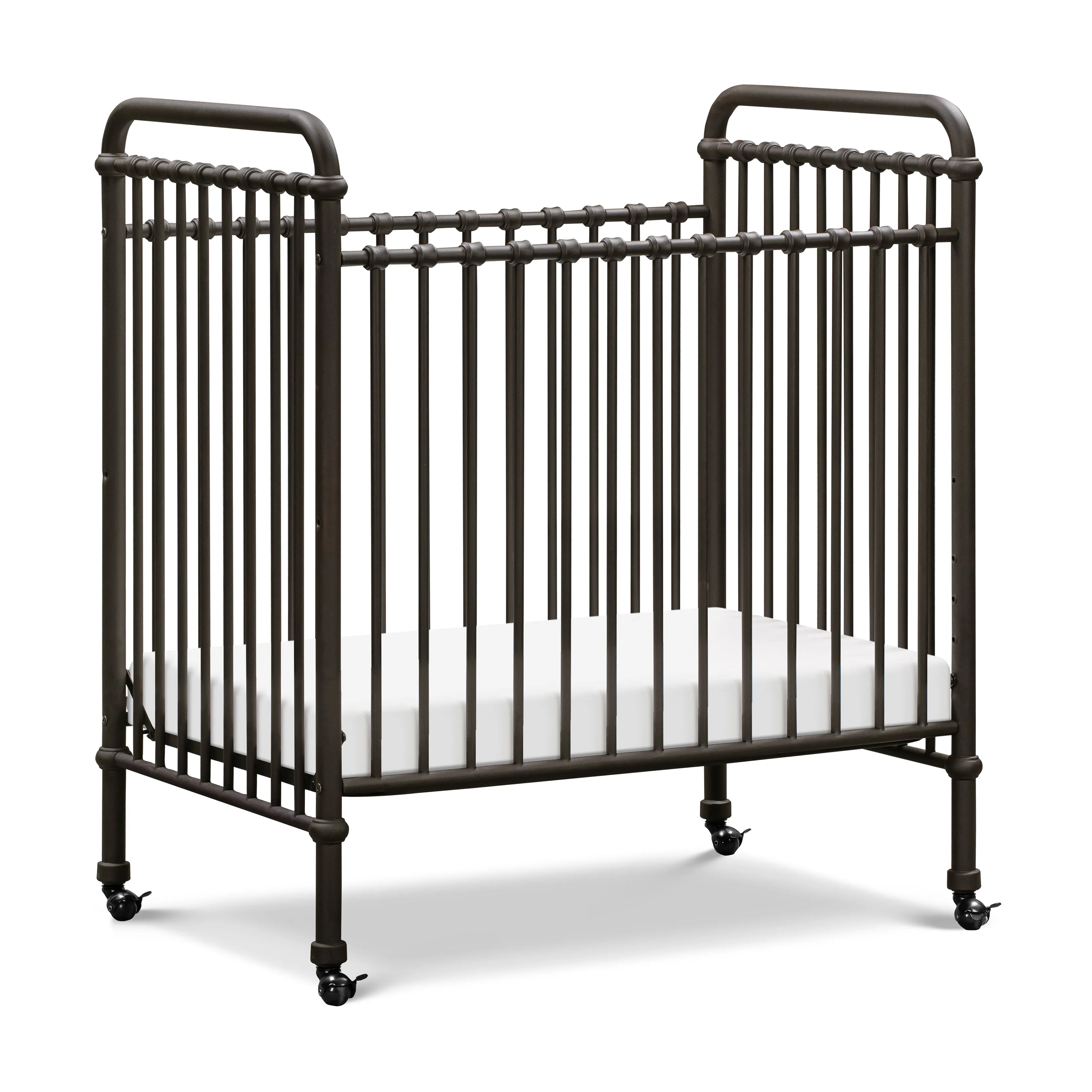 Abigail 3-in-1 Convertible Mini Crib - Vintage Iron