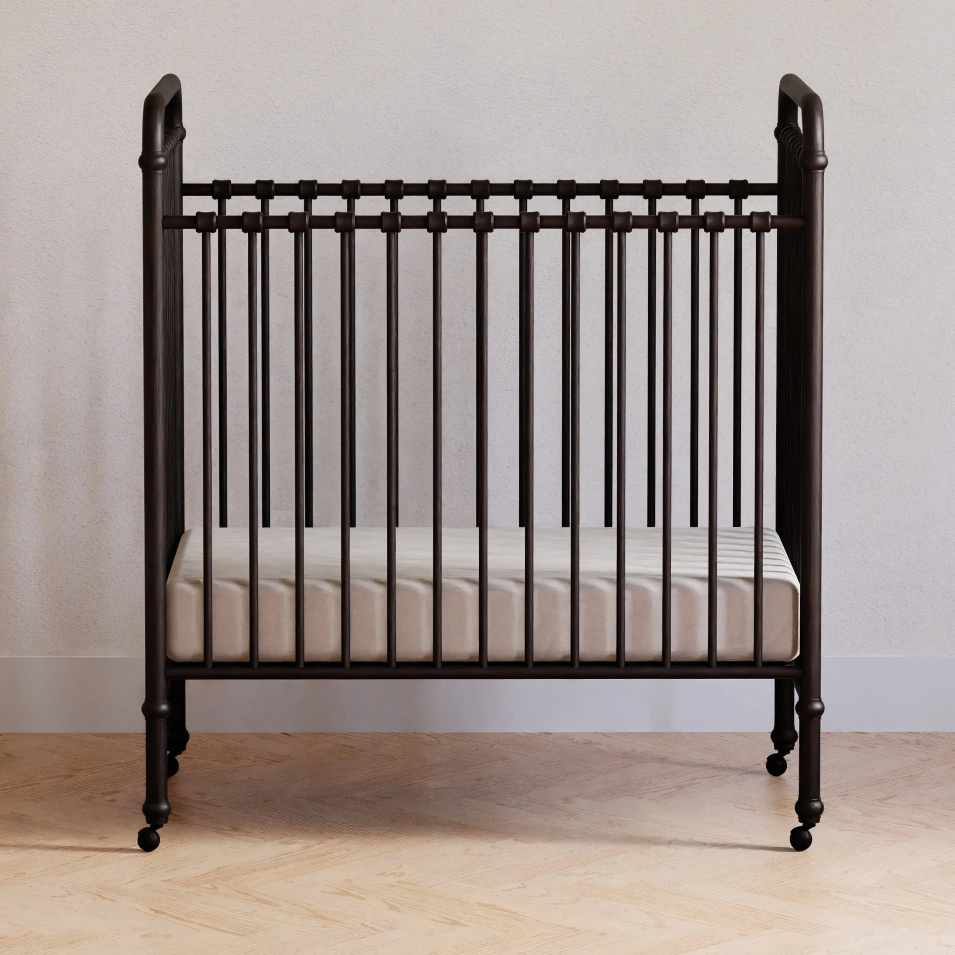 Abigail 3-in-1 Convertible Mini Crib - Vintage Iron