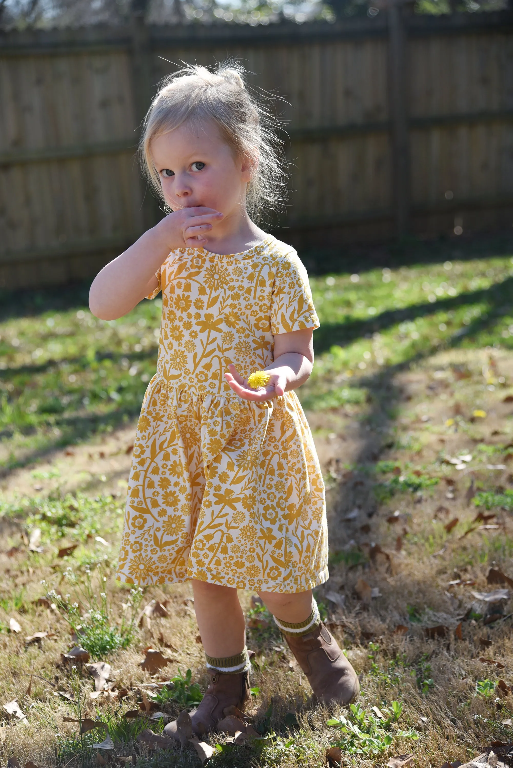 Alberta Dress - Dutch Floral Delft Blue