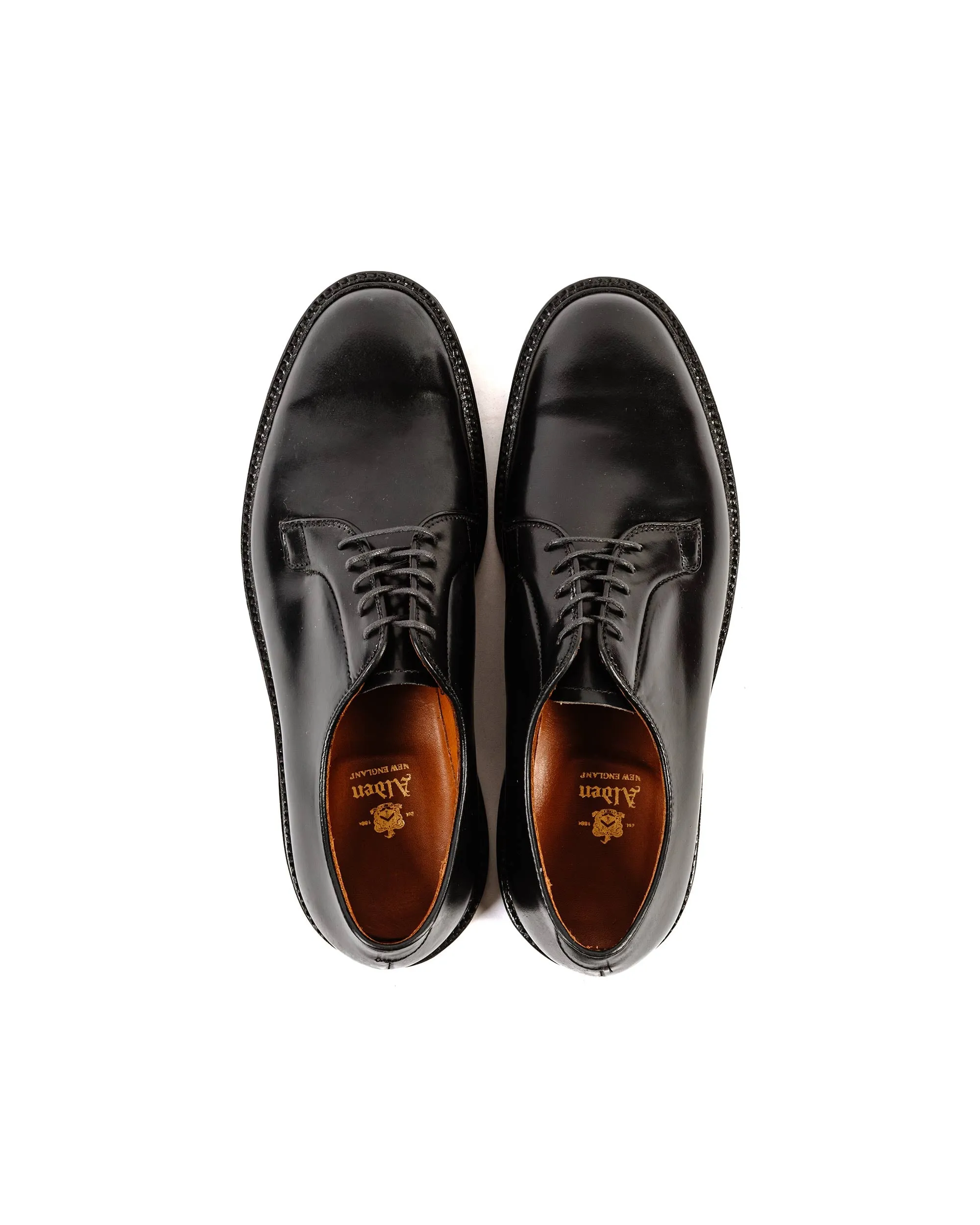 Alden Plain Toe Blucher Black Shell Cordovan 9901