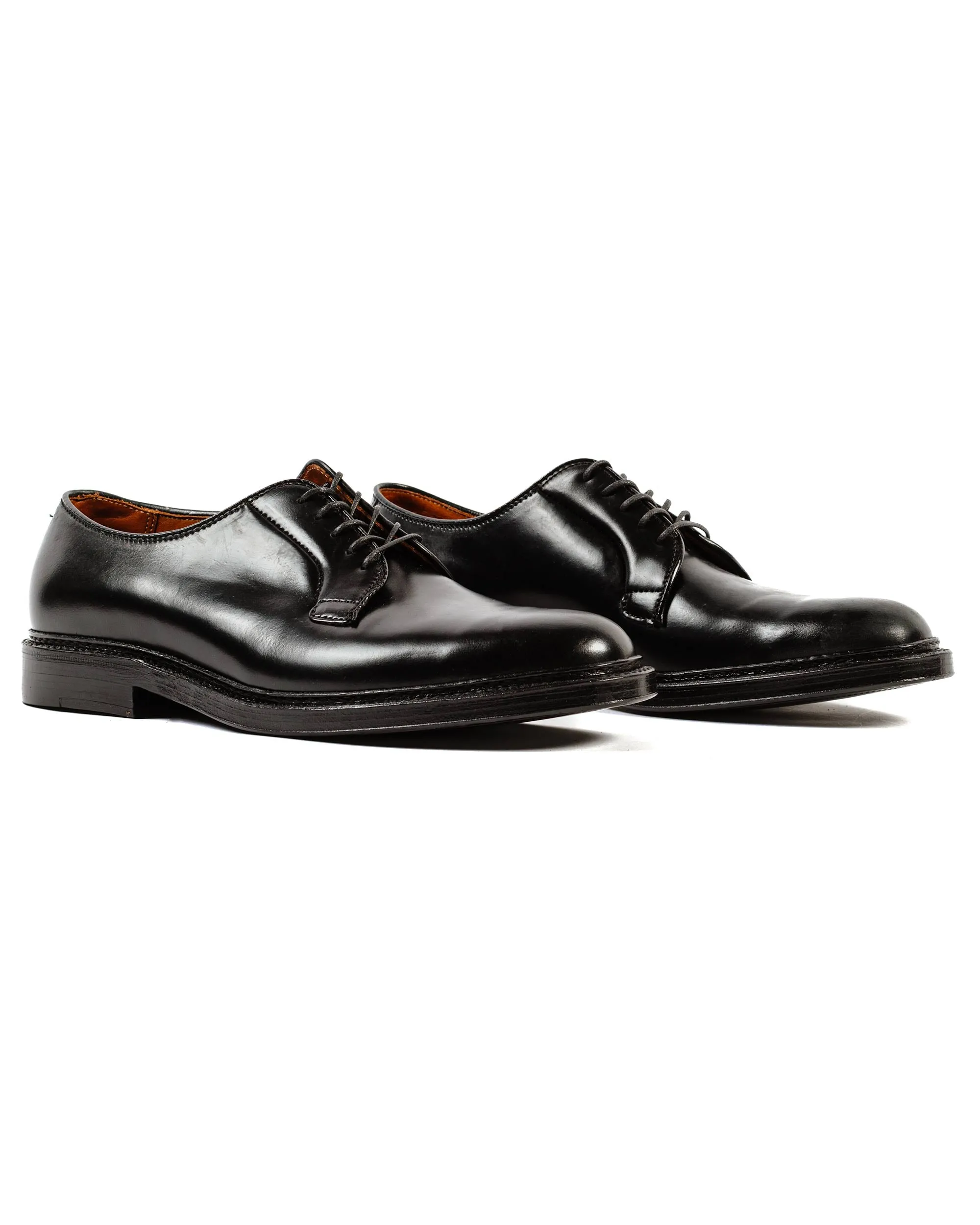 Alden Plain Toe Blucher Black Shell Cordovan 9901