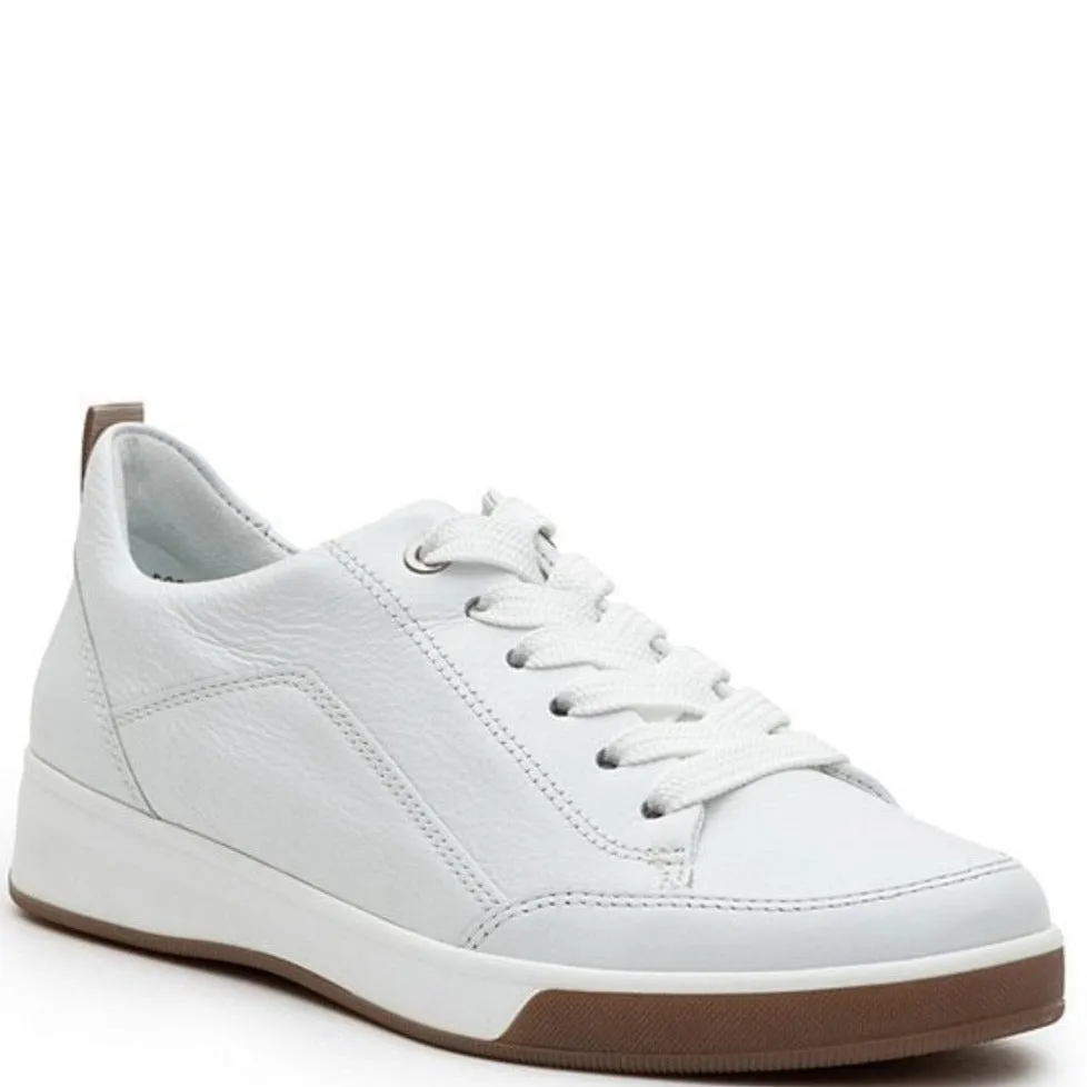 Ara Women's Redmond Lace-Up Sneaker White Calf