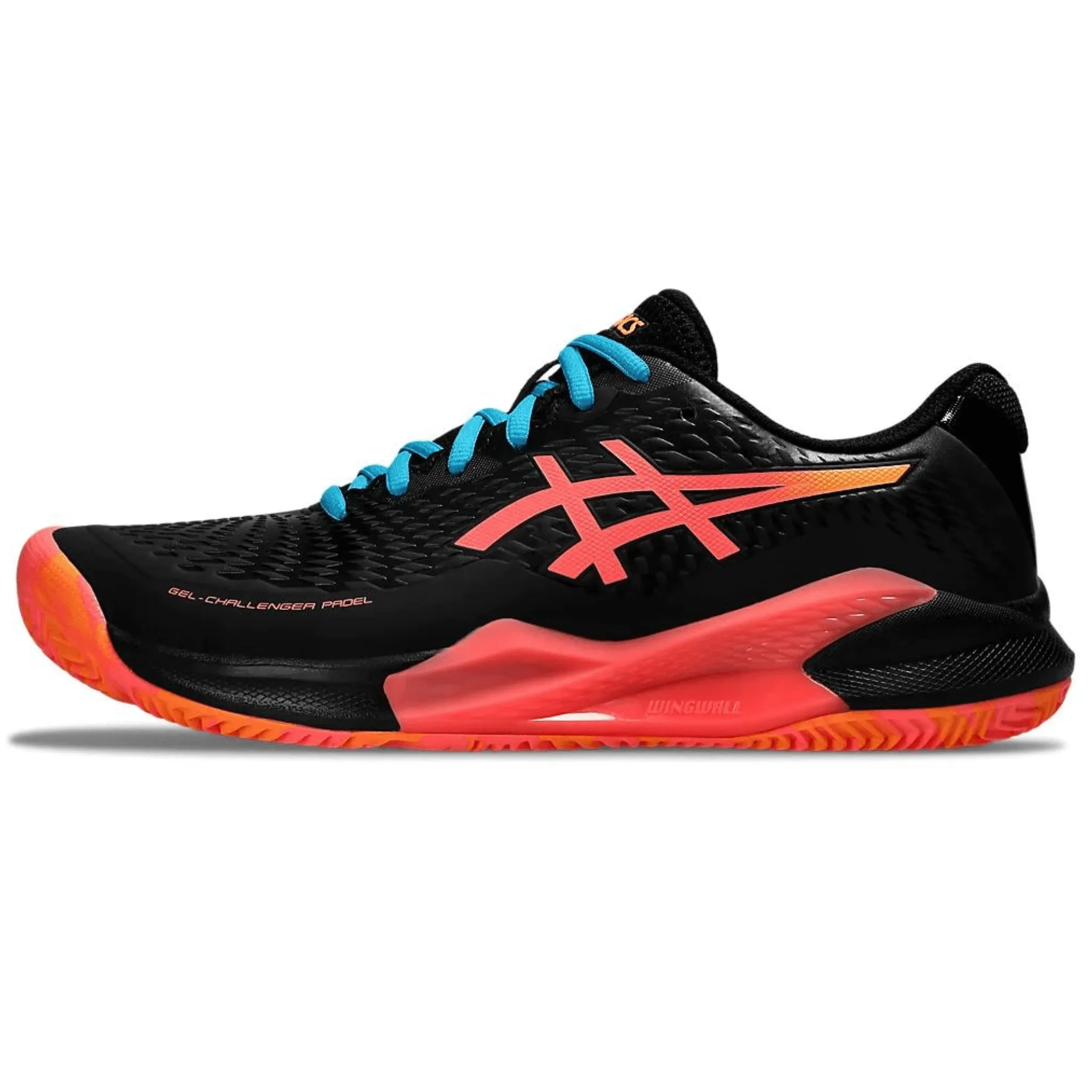 ASICS MEN'S GEL-CHALLENGER 14 PADEL Black & Blazing Coral