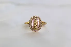 Ave Maria Ring in Pink