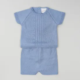 Baby Boy Knitted Outfit- Shorts and Knitted Top