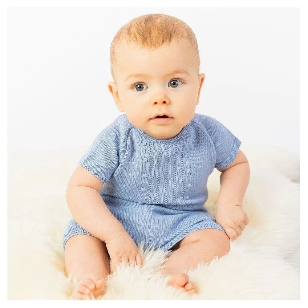 Baby Boy Knitted Outfit- Shorts and Knitted Top