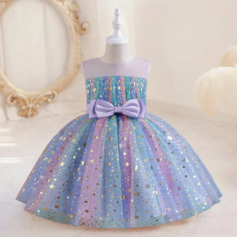 Baby Girl Sleeveless Sequin Princess Dress