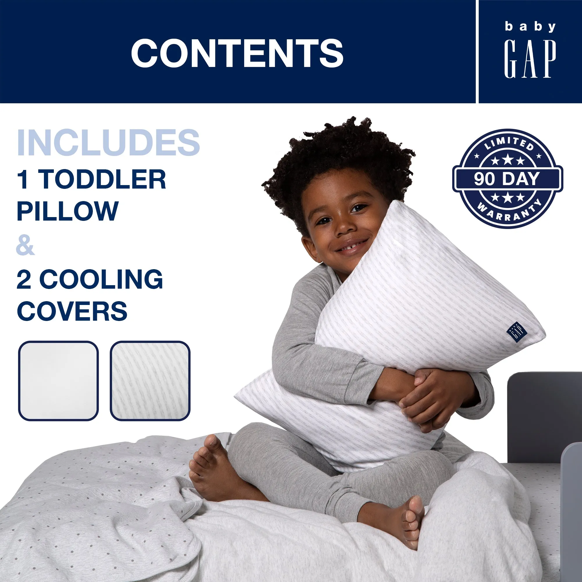 babyGap Toddler Pillow with 2 Cooling Covers