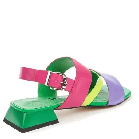 Betsy Bright Colour Block Sandal