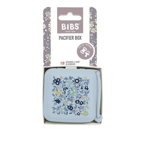 BIBS x LIBERTY Pacifier Box - Chamomile Lawn/Baby Blue