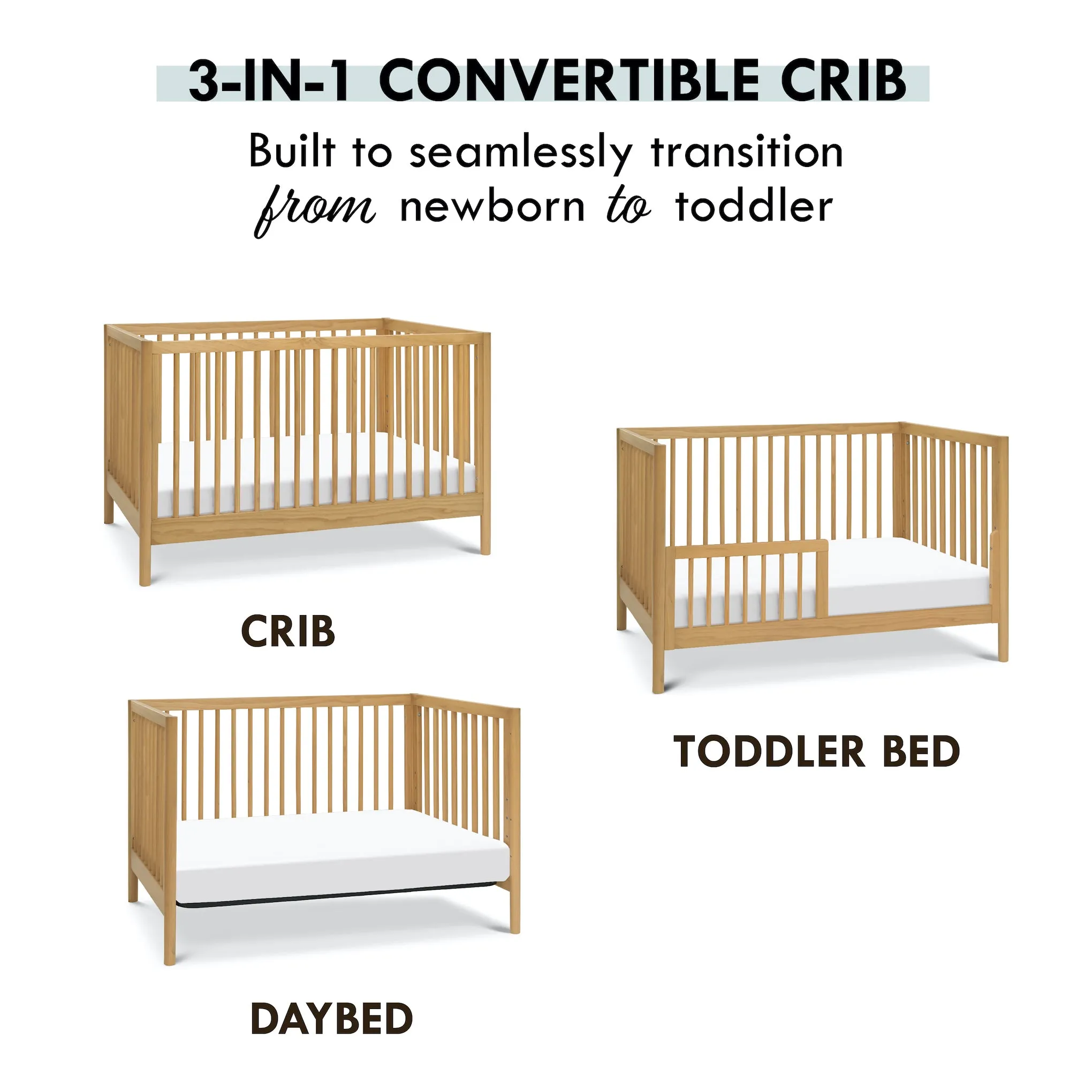 Birdie 3-in-1 Convertible Crib