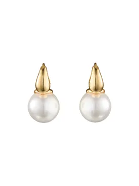 BLING BAR PICCOLA PEARL EARRINGS