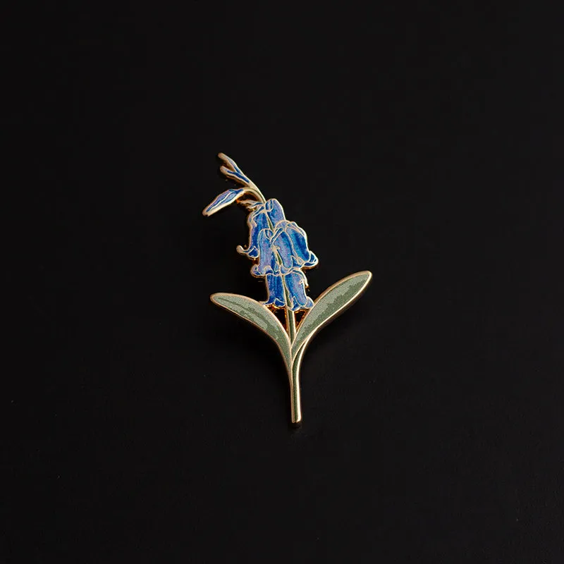 Bluebell Floral Enamel Pin