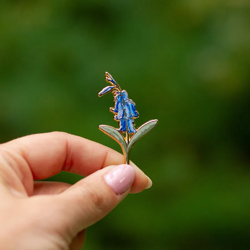 Bluebell Floral Enamel Pin