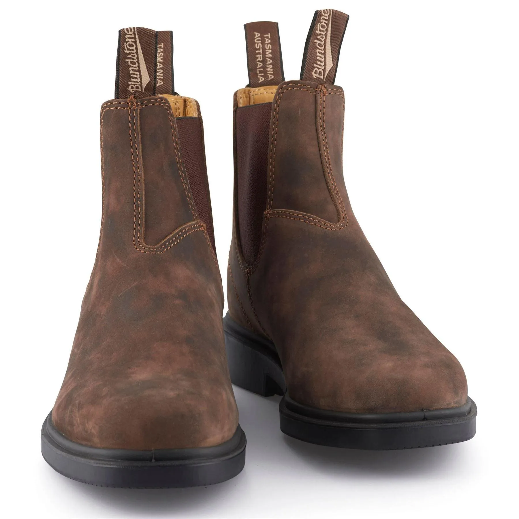 Blundstone 1306 Rustic Brown Chisel Toe Australian Chelsea Boots