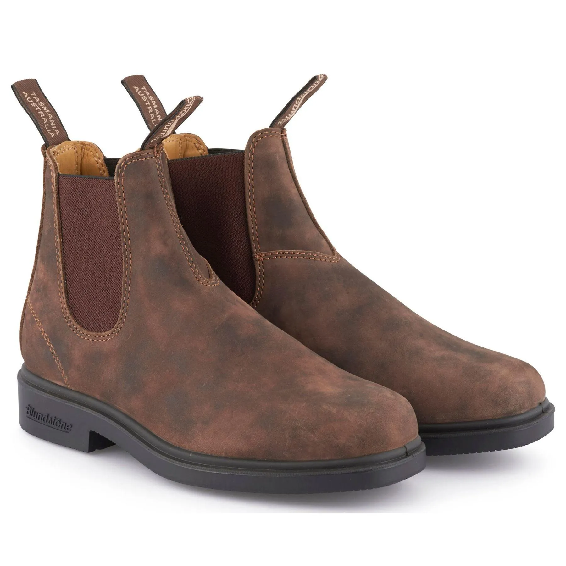 Blundstone 1306 Rustic Brown Chisel Toe Australian Chelsea Boots