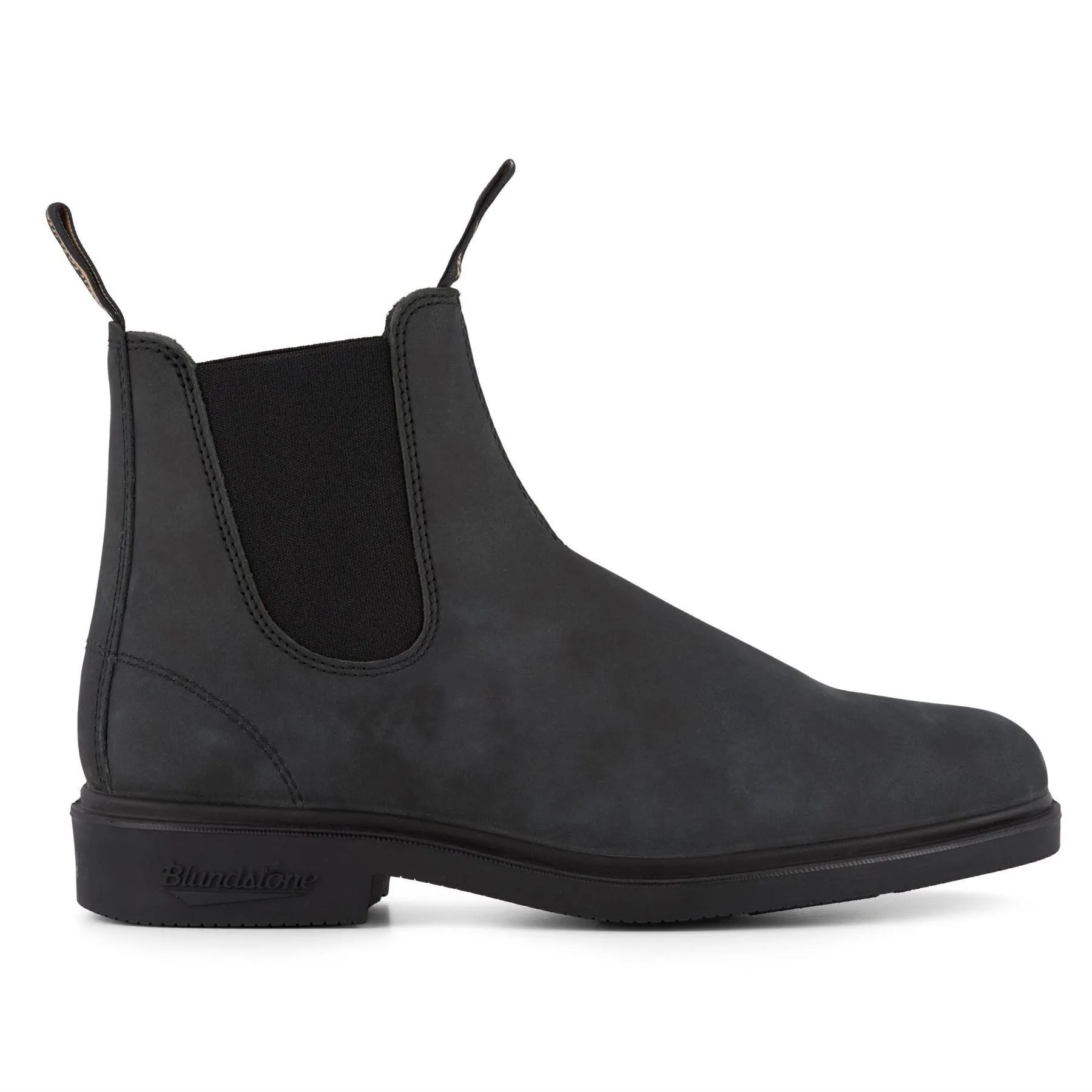 Blundstone 1308 Rustic Black Leather Chiesel Toe Chelsea Boot