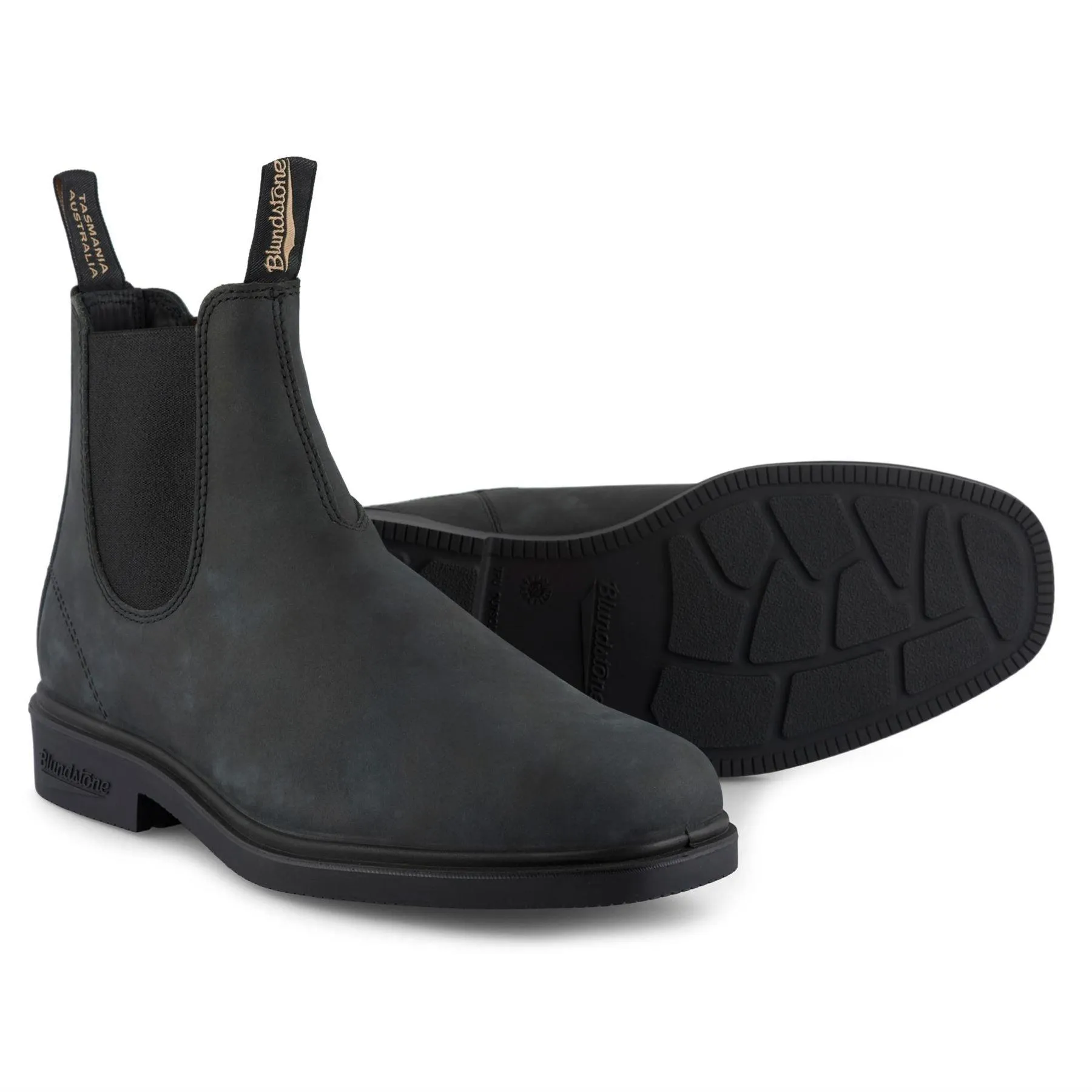 Blundstone 1308 Rustic Black Leather Chiesel Toe Chelsea Boot