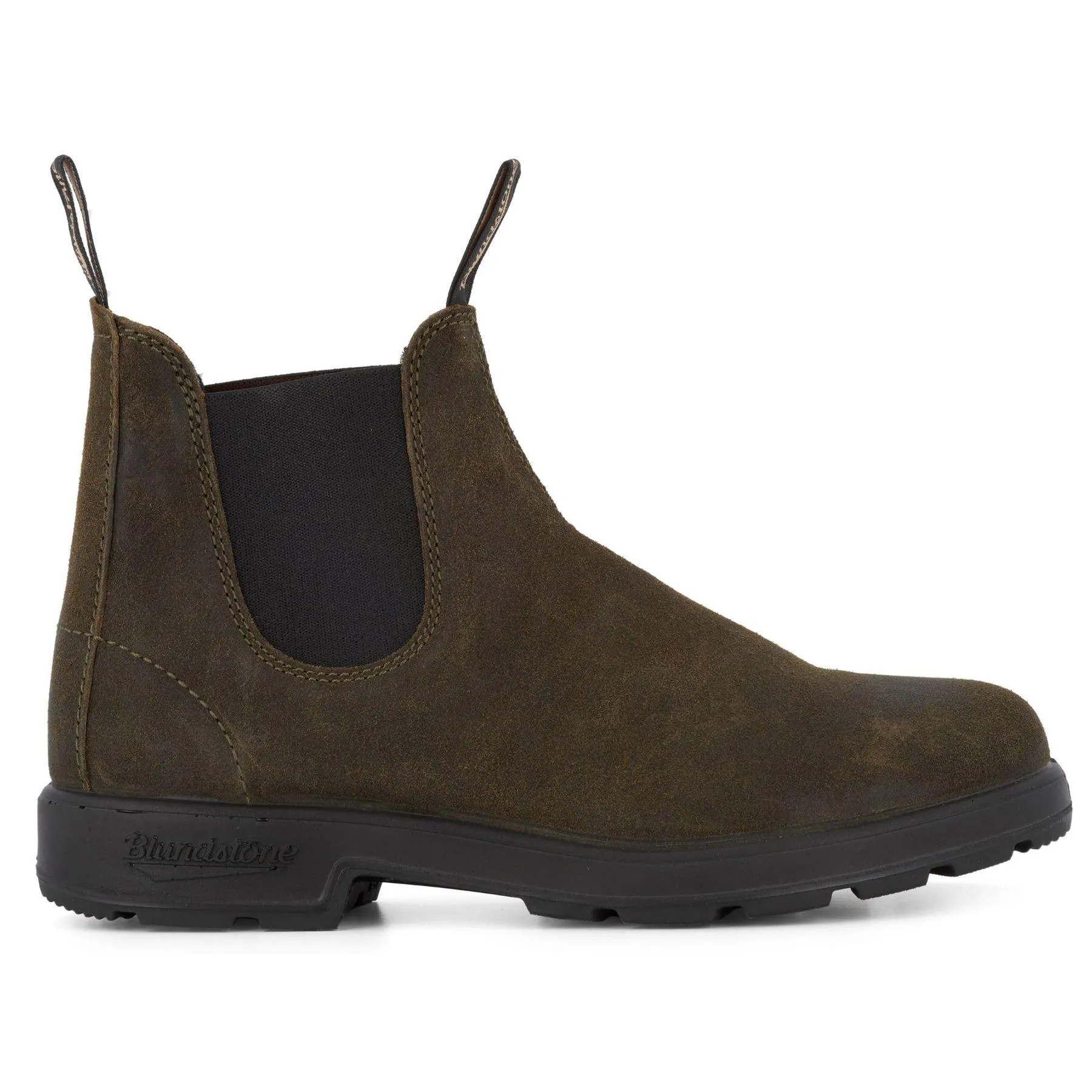 Blundstone 1615 Dark Olive Suede Leather Chelsea Boot