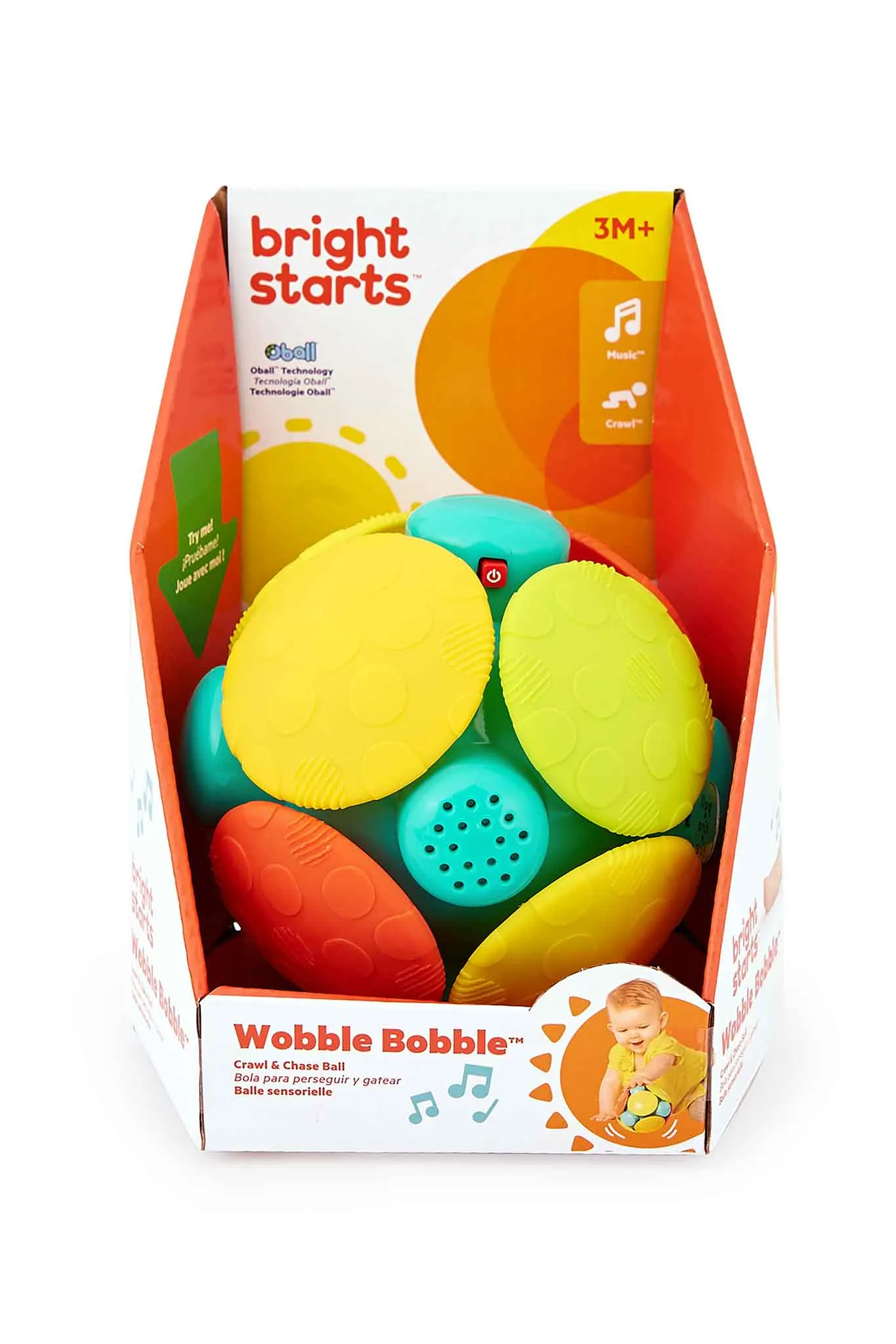 Bright Starts Wobble Bobble Crawl & Chase Ball