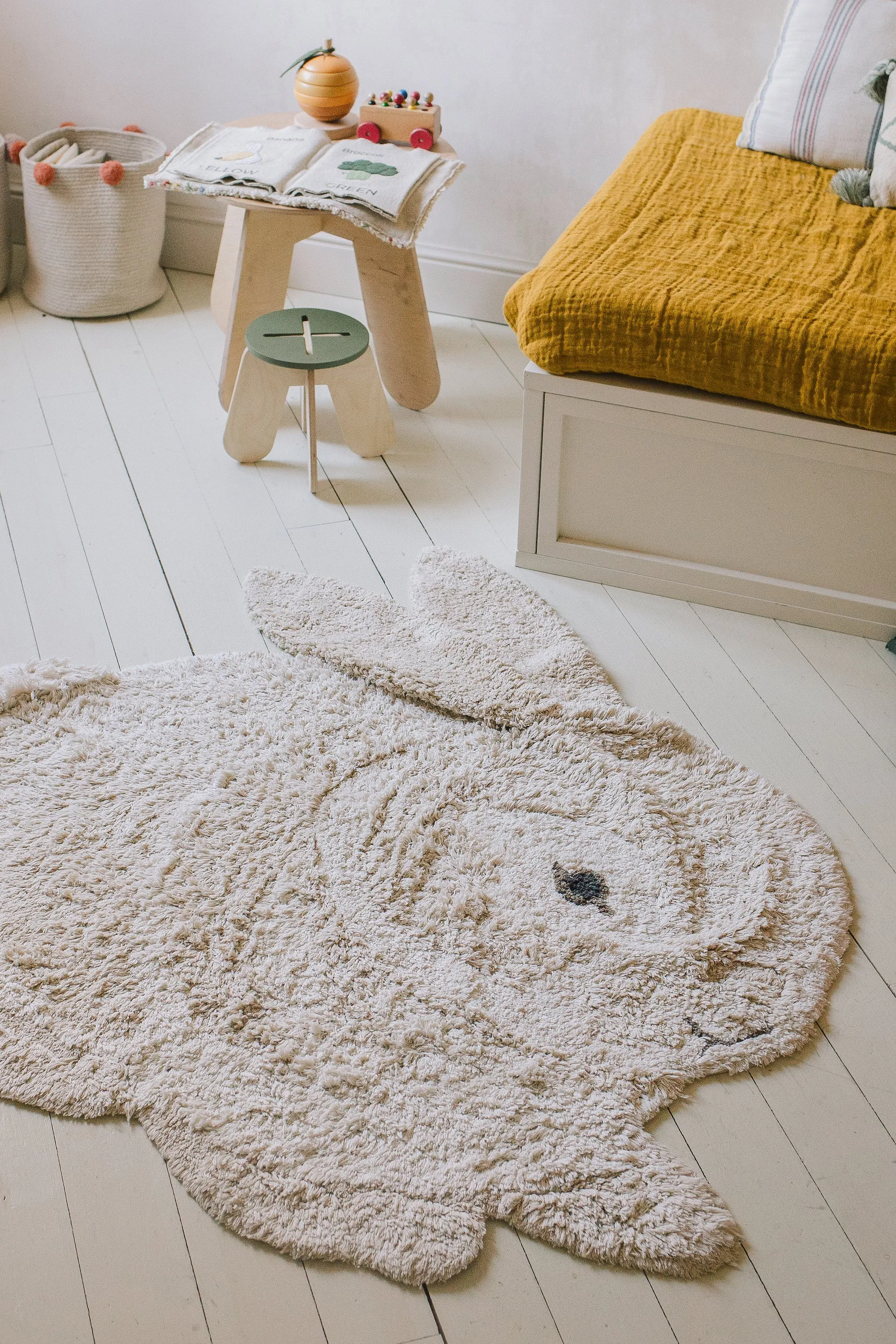 Bunny Washable Animal Rug