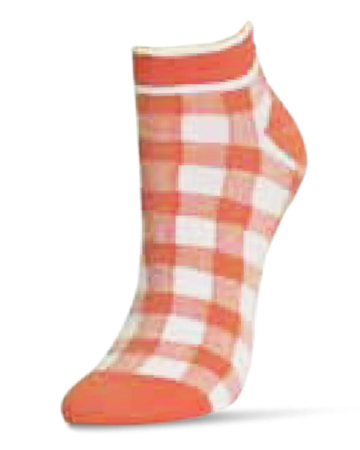 Checkerboard Soft-Fit Cotton-Rich Low Cut Sock