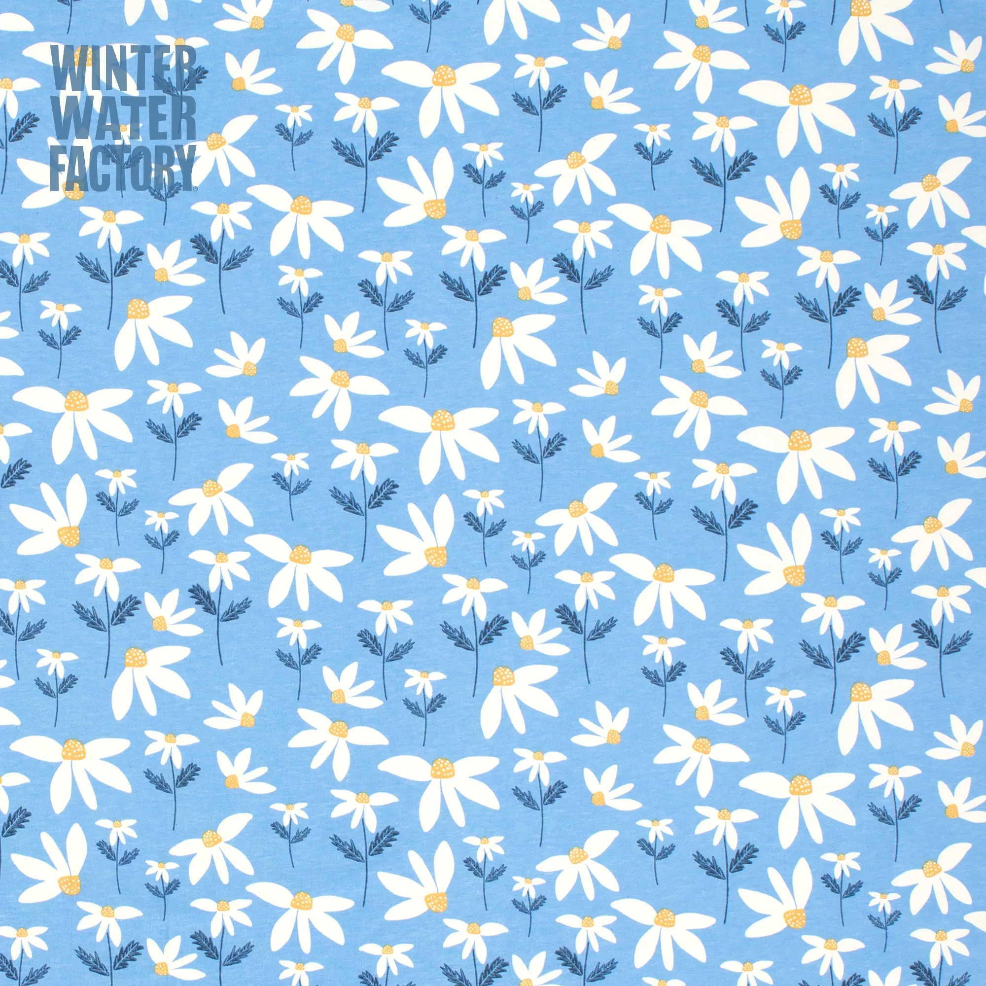 Chicago Dress - Daisies Blue