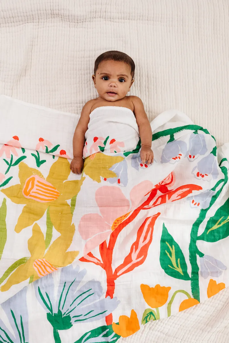 Clementine Kids - Cottage Garden Swaddle