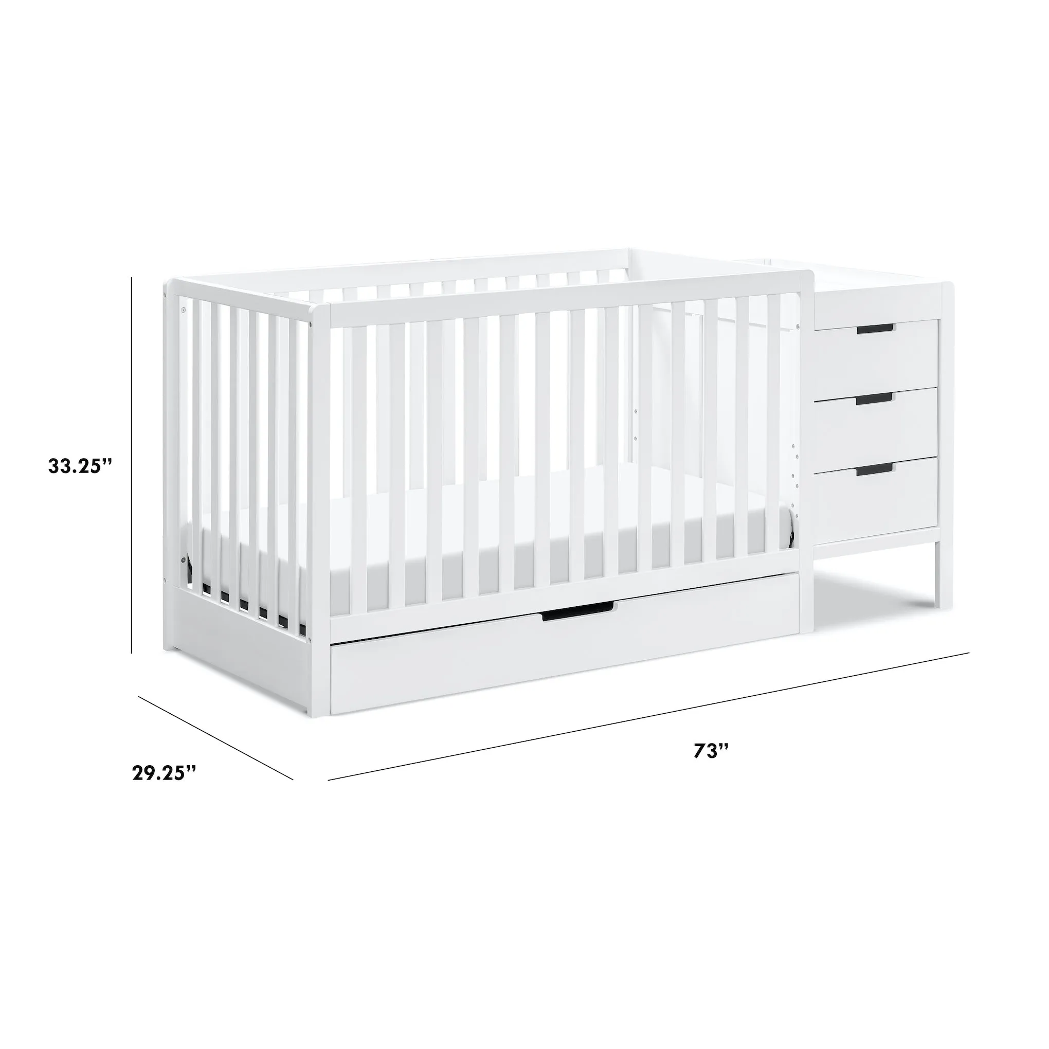 Colby 4-in-1 Convertible Crib   Changer Combo