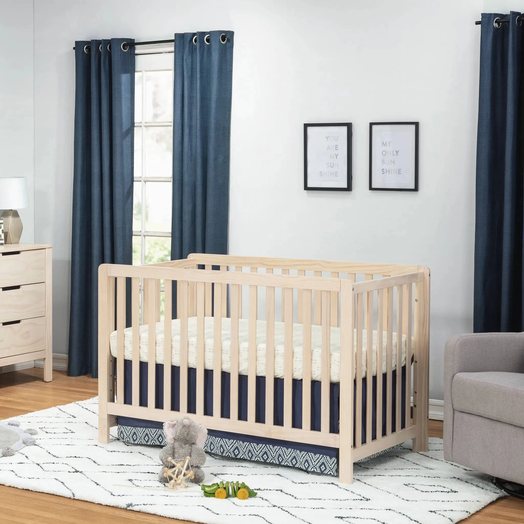 Colby 4-in-1 Convertible Crib - Washed Natural