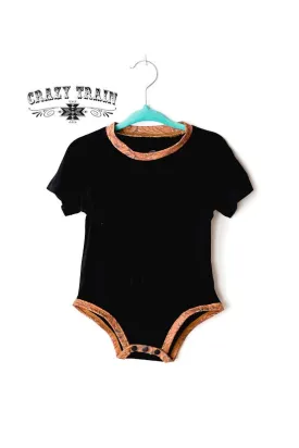 Crazy Train Buckle Baby Onesie