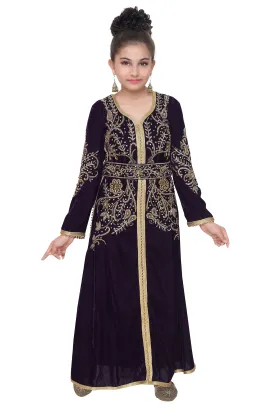 Designer Caftan Dress For Kids