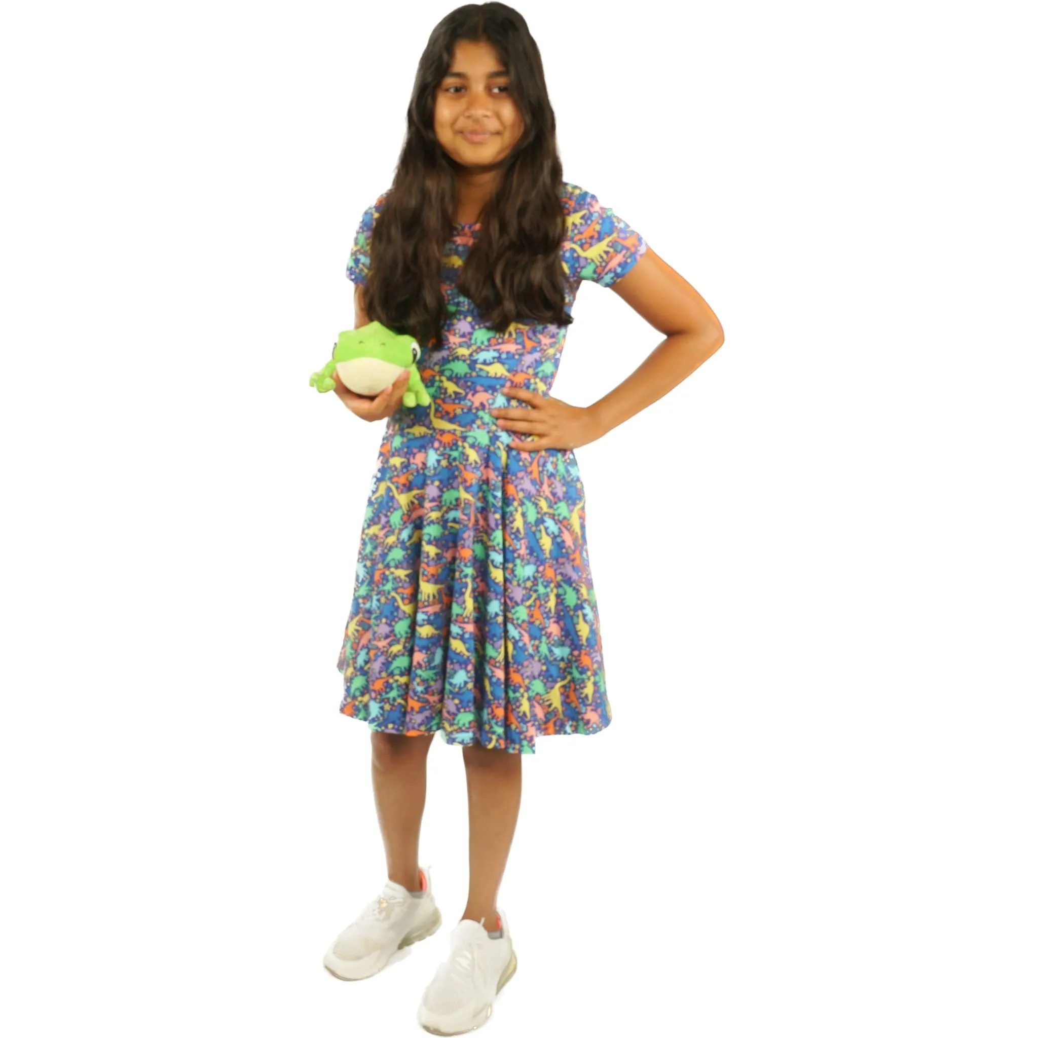 Dinosaurs & Fossils Kids Twirl Dress [FINAL SALE]