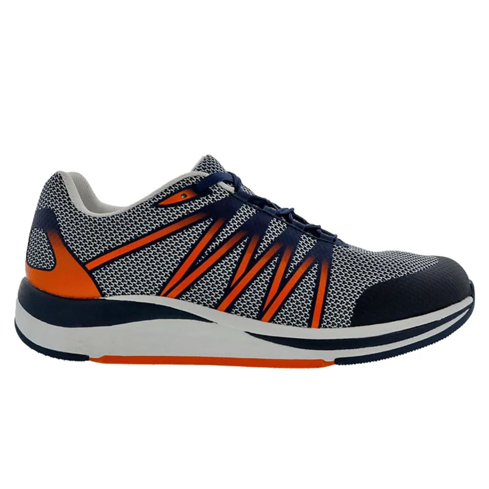 Drew Men's Player Athletic Sneakers Navy/Orange