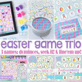 Easter GAME TRIO Printables