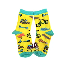 Fun Wheels Socks (Ages 3-7) from the Sock Panda