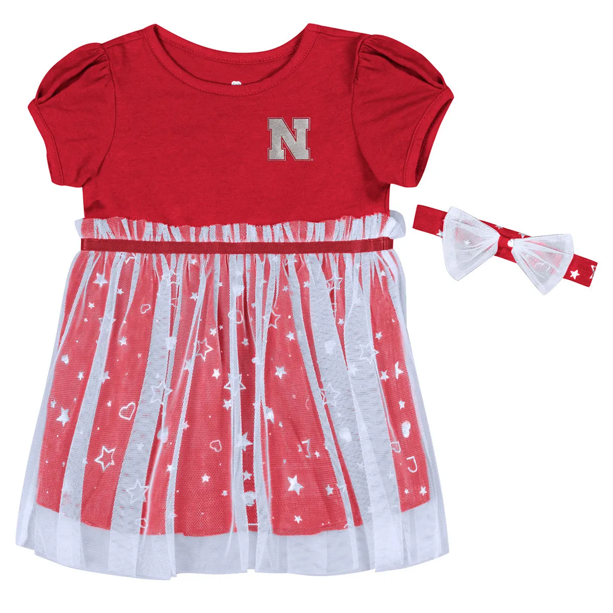 Girls' Nebraska Huskers Toddler Star League Dress