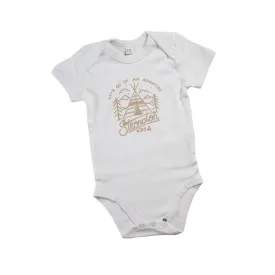 Go On Adventure Baby Body (White)