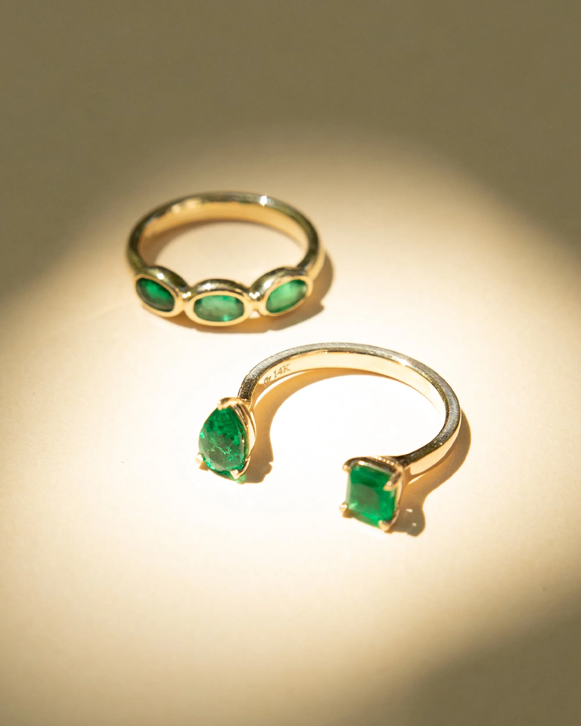 Green Emerald Reign Ring