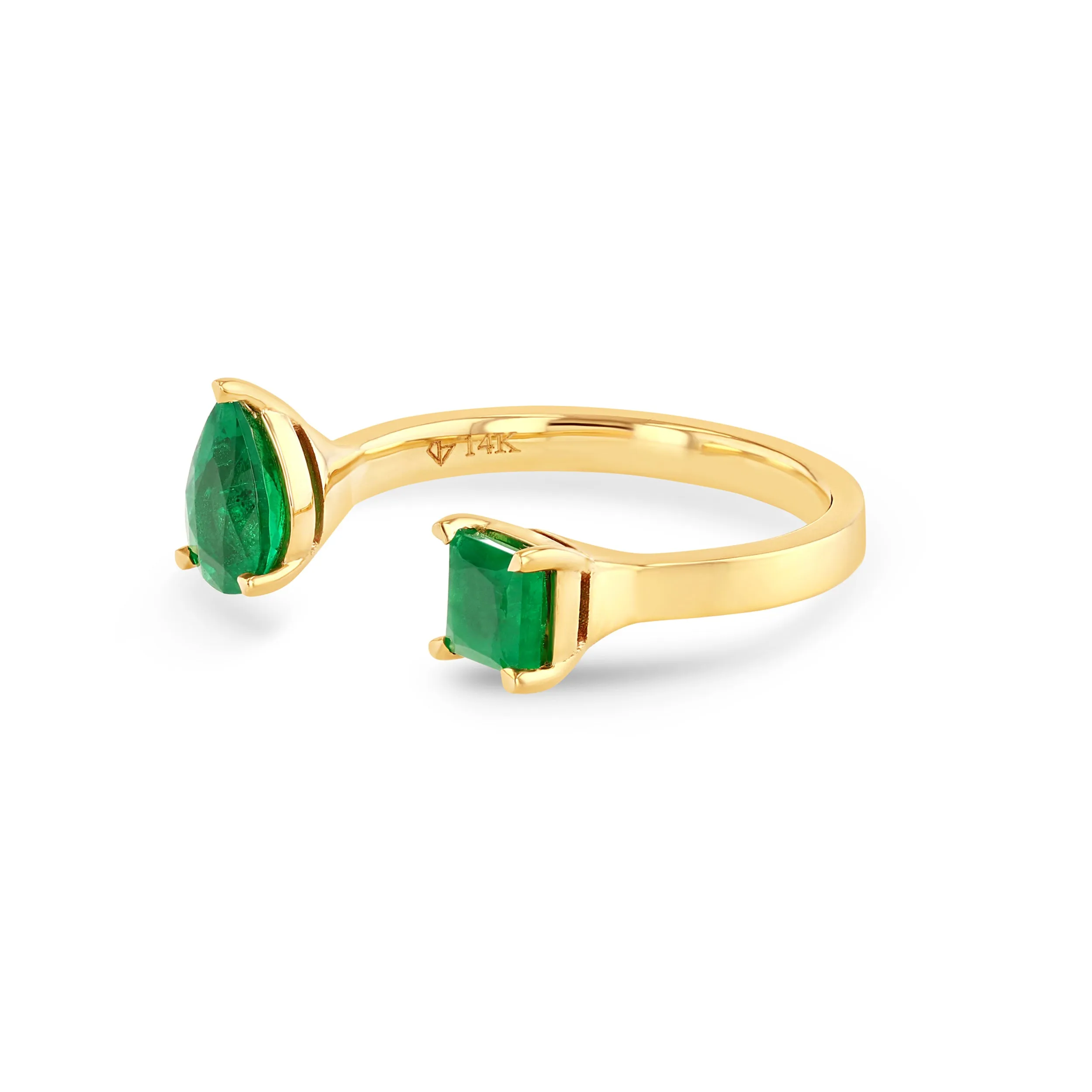 Green Emerald Reign Ring