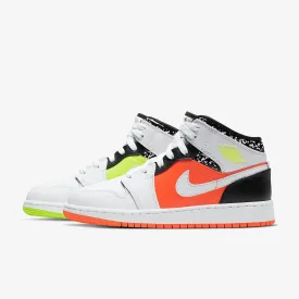 (GS) Air Jordan 1 Mid 'Composition Notebook' (2020) 554725-870