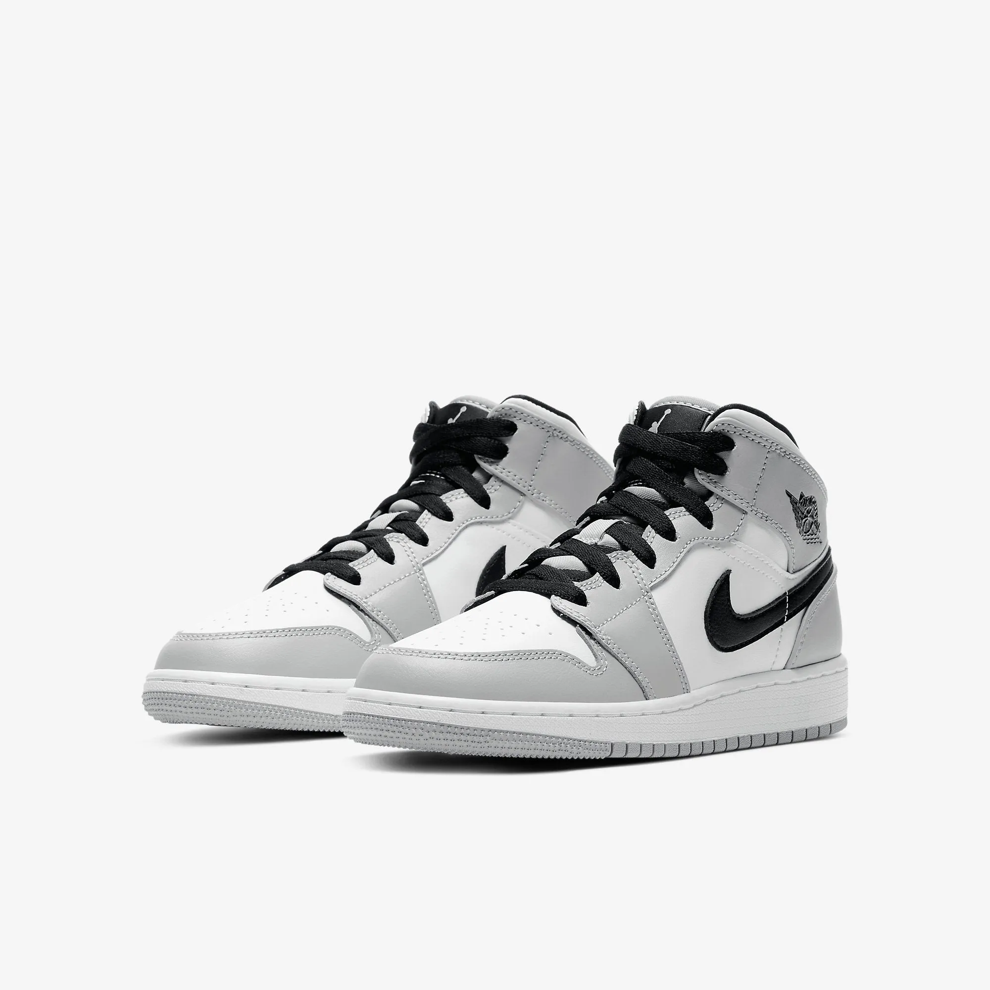 (GS) Air Jordan 1 Mid 'Light Smoke Grey' (2020) 554725-092